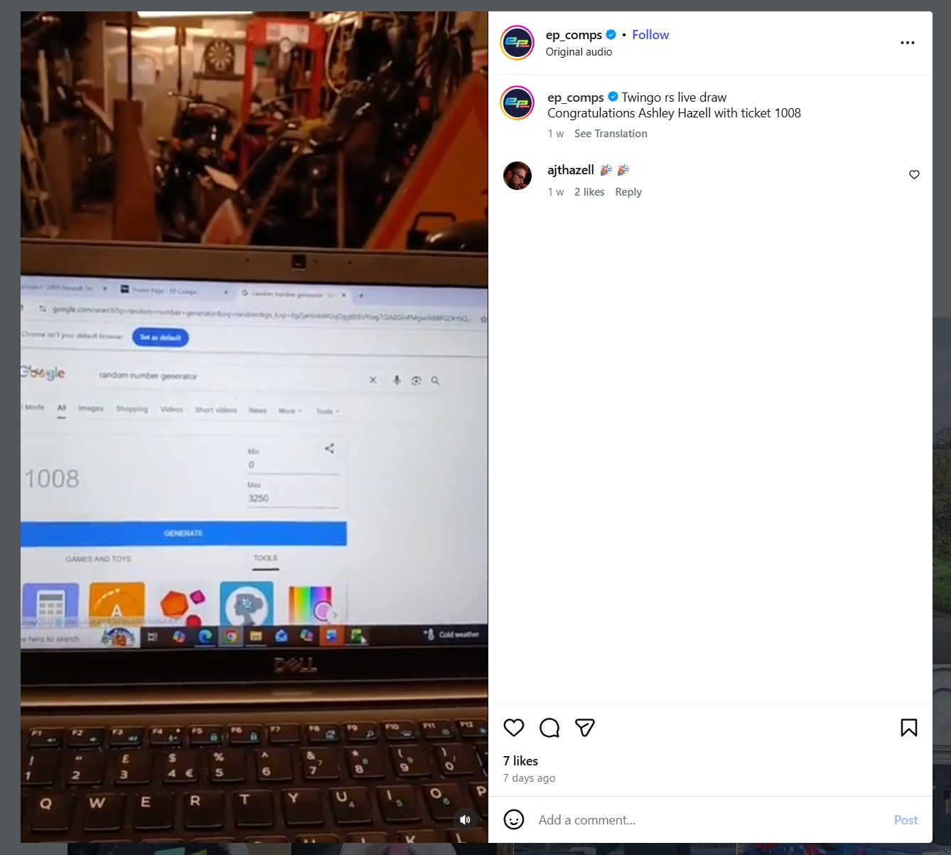 EP Comps Review - Live Draw