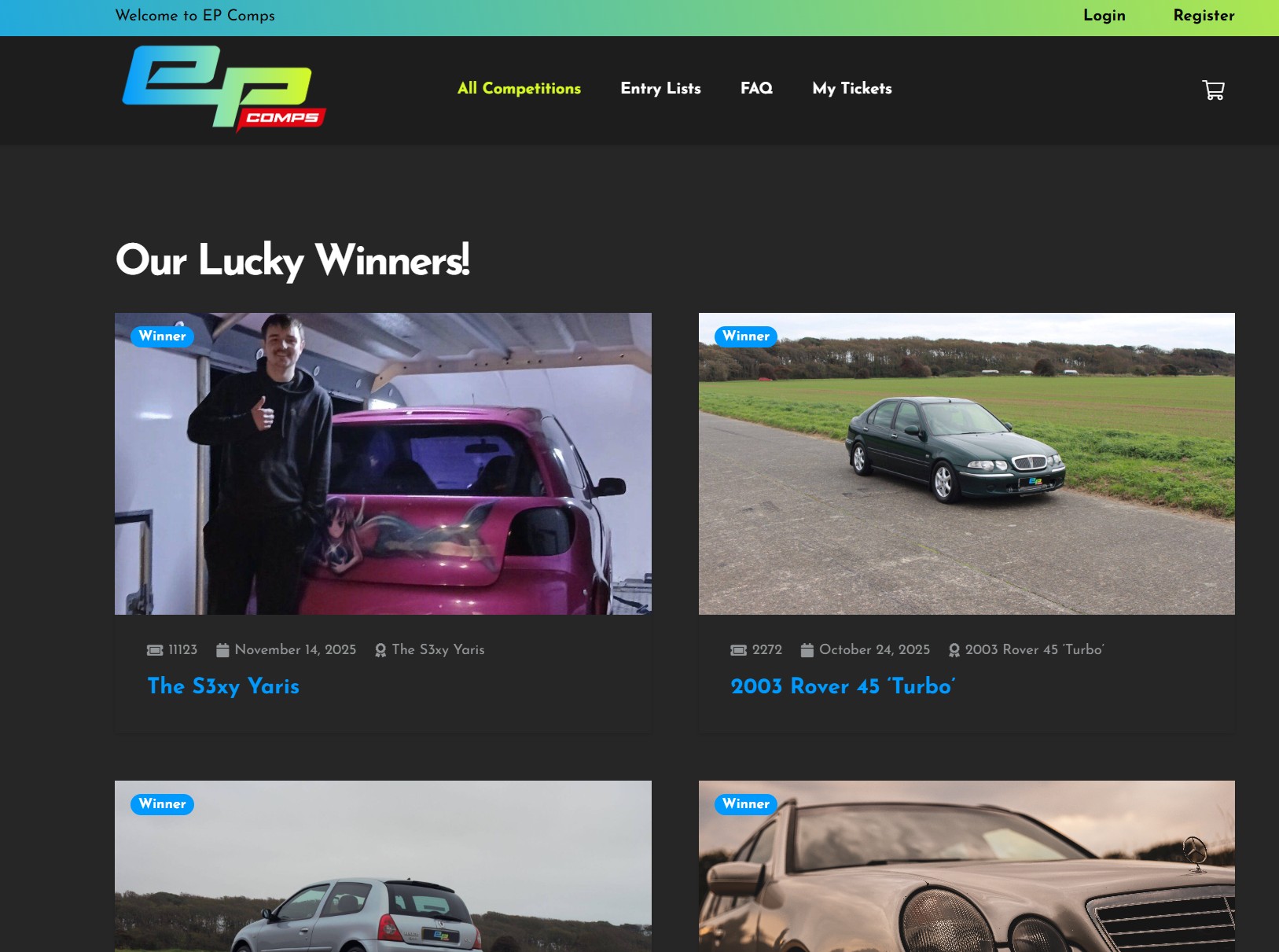 EP Comps Review - Winners Page